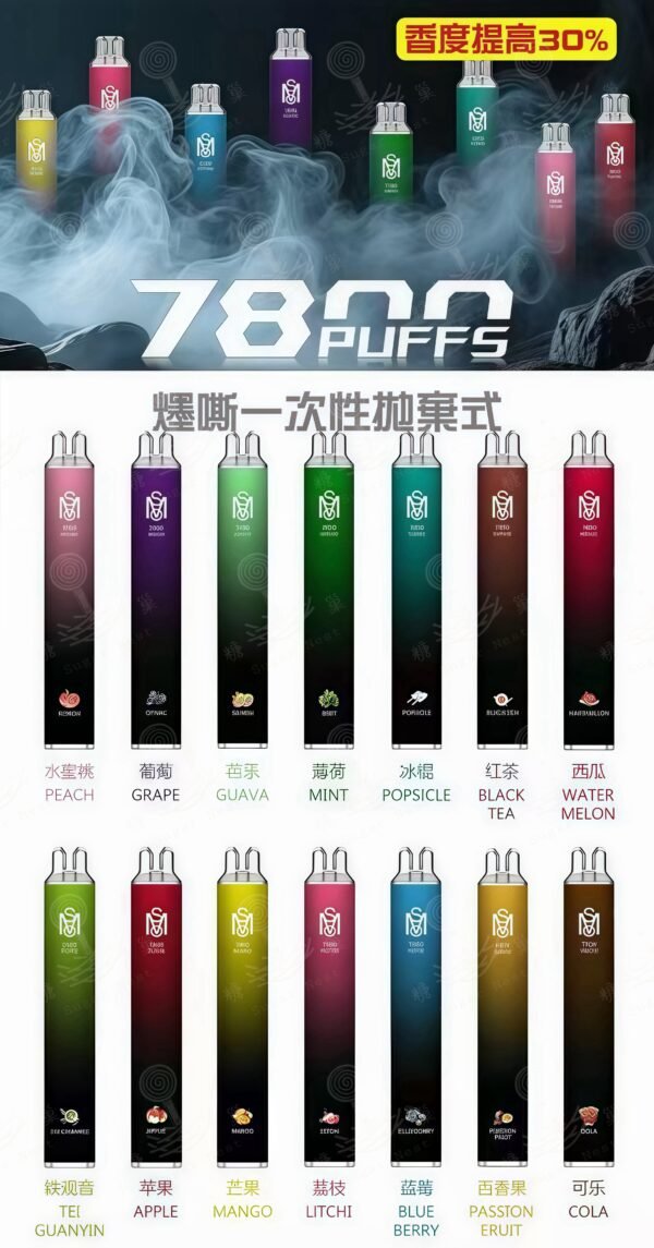 爅嘶MSO抛棄式電子煙-一次性可充電【大容量7800口】 糖巢Sugar Nest💕 加熱菸/電子煙/一次性 首次購物領取訂單折扣60元💓 優惠代碼「mikey60」 https://mikeymcq5.com